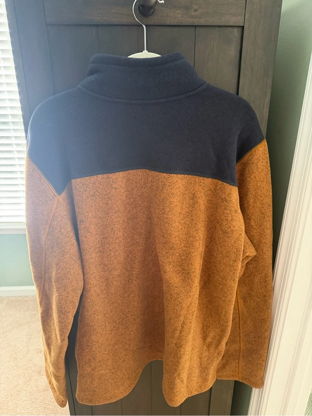 The North Face Men’s Half-Zip Fleece Pullover - Navy/Copper